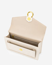 Load image into Gallery viewer, The Envelope Chain Crossbody - Ivory Lizard