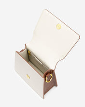Load image into Gallery viewer, The Fae Acrylic Chain Top Handle Bag - Beige &amp; Brown Croc
