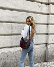Load image into Gallery viewer, Carly Saddle Bag - Brown Croc
