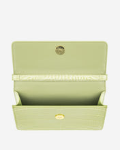 Load image into Gallery viewer, Julia Acrylic Chain Crossbody Bag - Sage Green Croc
