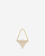 Load image into Gallery viewer, Triangle Mini Box - Light Beige Croc
