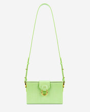 Load image into Gallery viewer, Grace Box Bag - Lime Green Lizard
