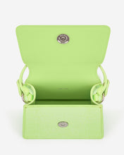 Load image into Gallery viewer, Fae Mini Top Handle Bag - Lime Green Lizard

