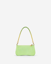 Load image into Gallery viewer, Eva Mini Gradient Chain Shoulder Bag - Lime Green Lizard
